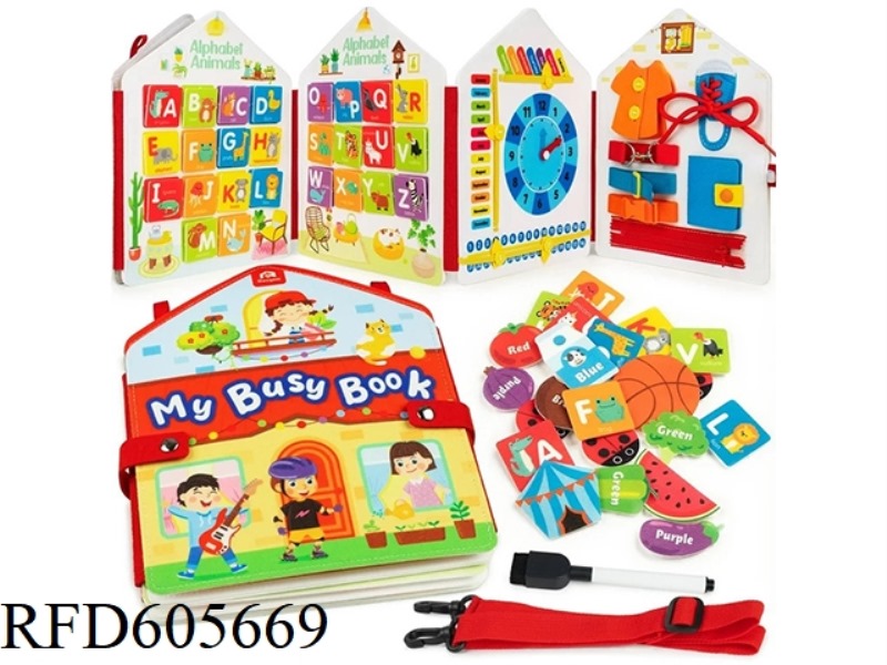MONTOESSORI EARLY EDUCATION COGNITIVE LEARNING GAME FELT BOARD BUSY BOARD