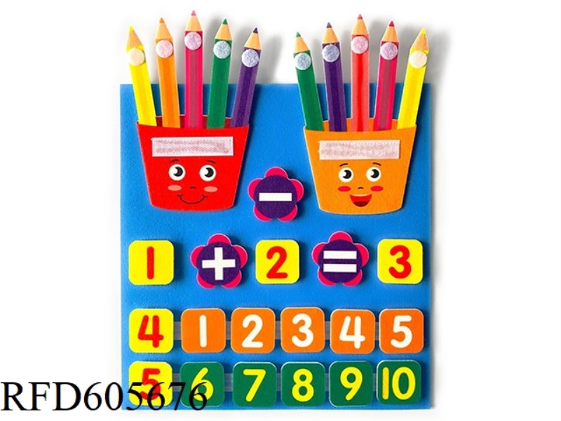 MONTOESSORI EARLY EDUCATION COGNITIVE LEARNING GAME FELT BOARD BUSY BOARD