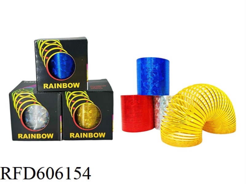 FOUR COLOR LASER RAINBOW RING