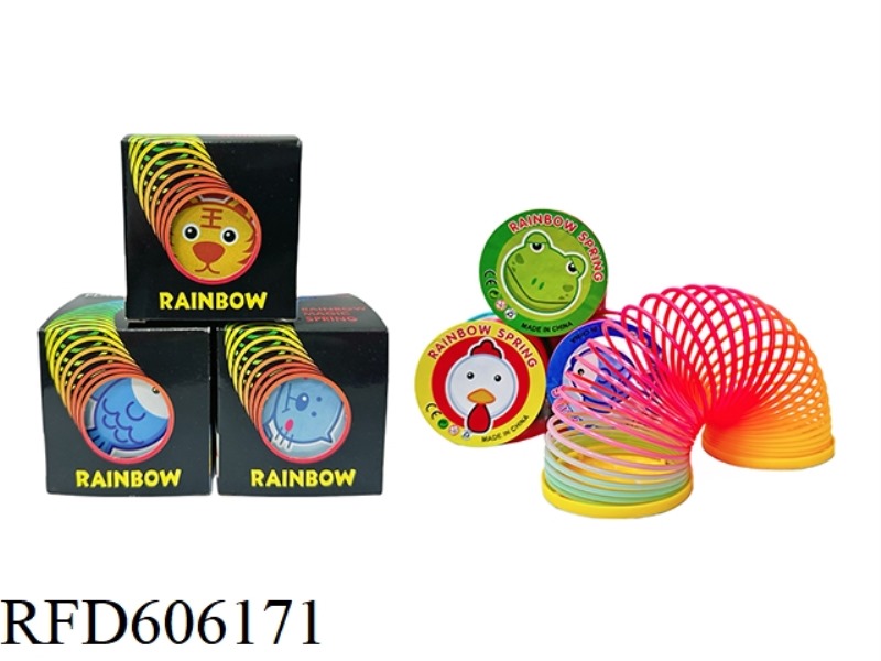 CARTOON ANIMAL PRINT WITH LID RAINBOW CIRCLE