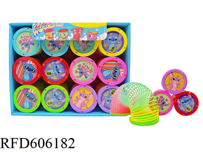 STITCH WITH COVER RAINBOW RING 12PCS
