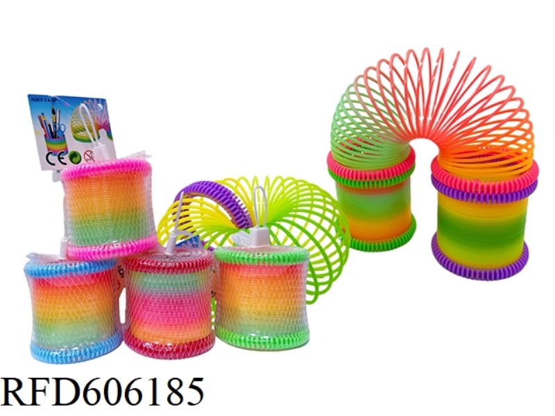 LARGE BLOCK RAINBOW RING