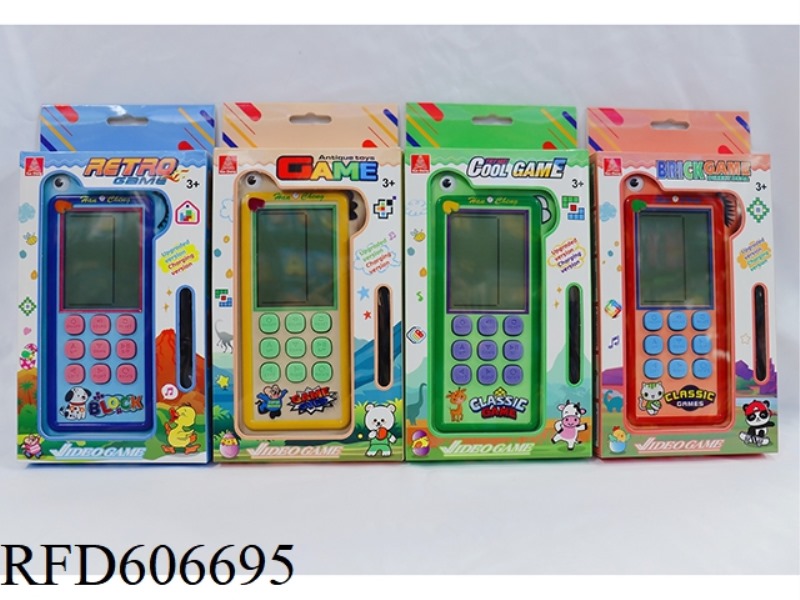 TETRIS CONSOLE WITH USB CHARGING CABLE