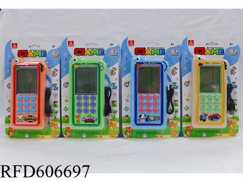 TETRIS CONSOLE WITH USB CHARGING CABLE