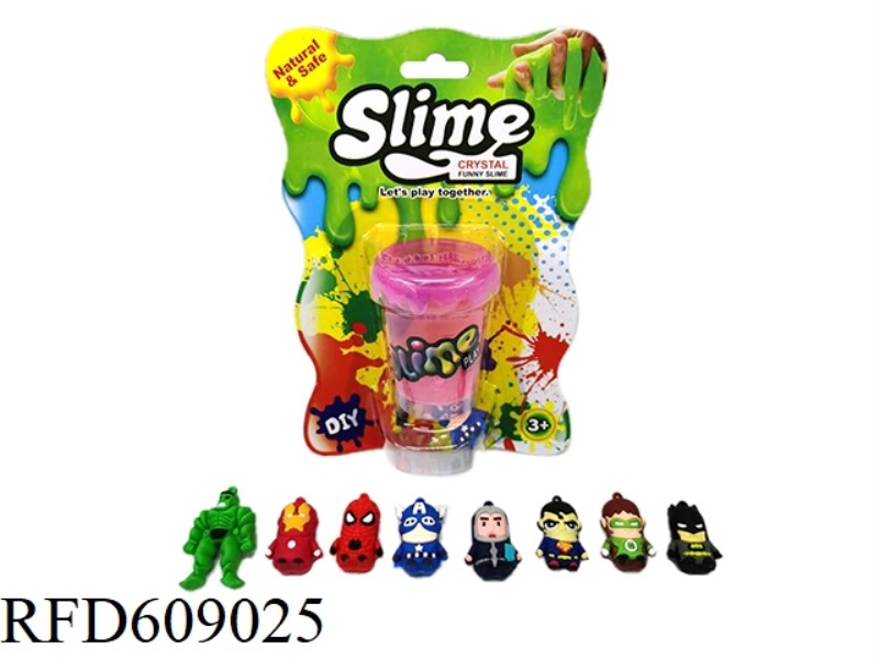 SLIME WATER DROP BOTTLE 85G SPARKLING CRYSTAL CLAY + CARTOON CHARACTERS (LEAGUE OF LEGENDS)(SINGLE B