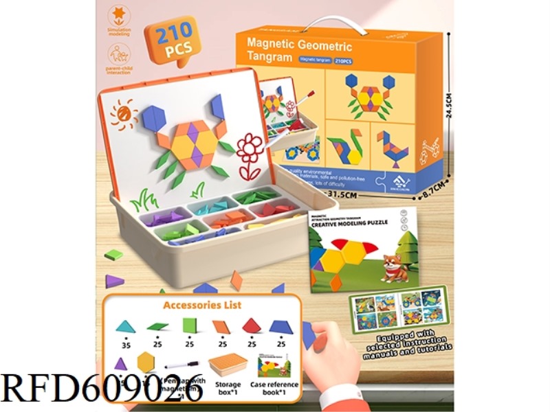 MAGNETIC TANGRAM 210PCS