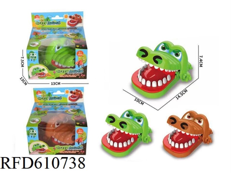ALLIGATOR BITING FINGER