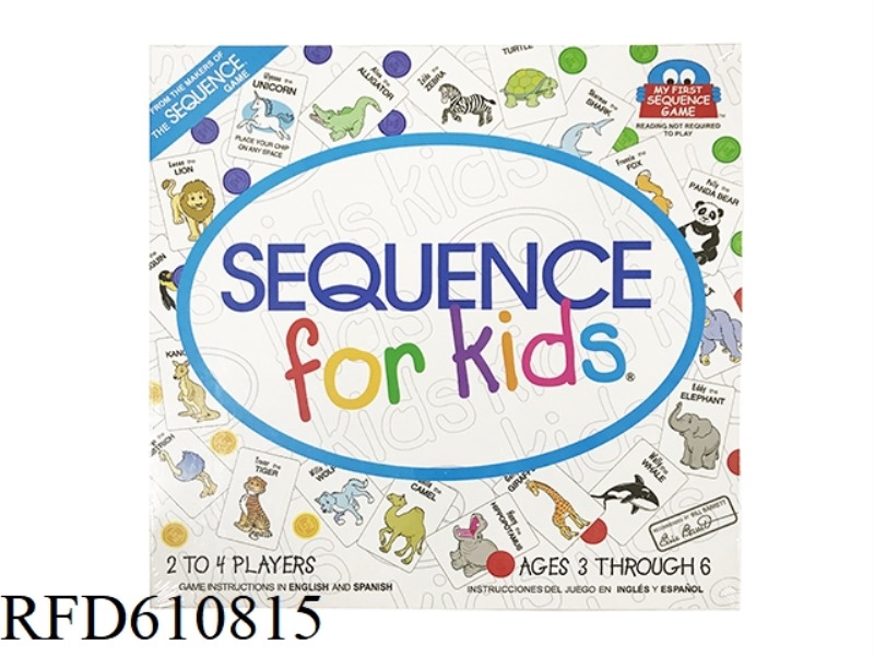 ANIMAL SEQUENCE GAME IN ENGLISH AND SPANISH