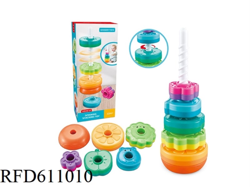 FRUIT ANIMAL ROTATING TOWER (5 WHEELS)