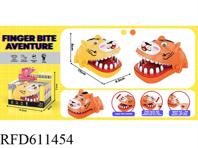ENGLISH VERSION BITE HANDS NUMBER CARTOON TIGER