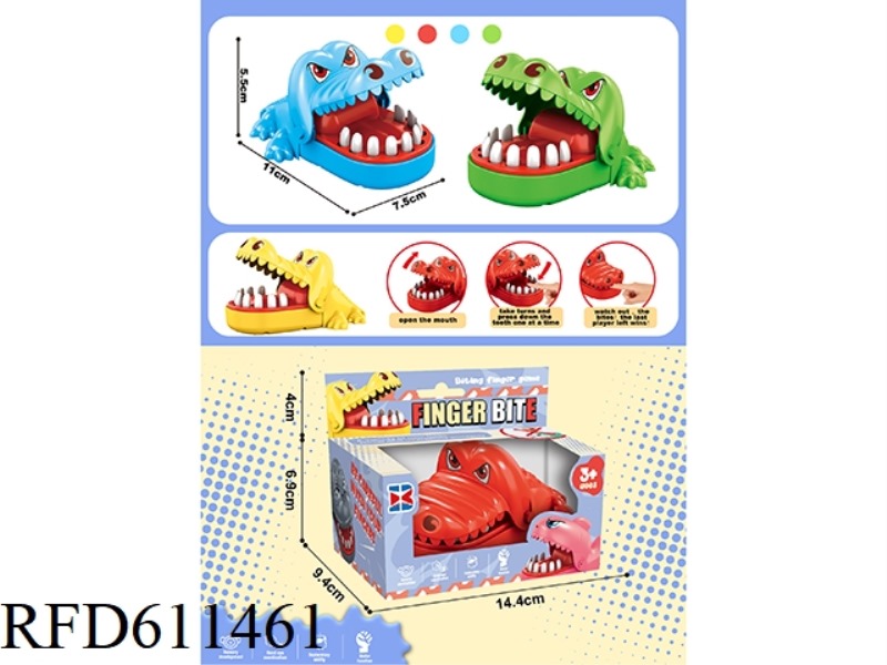 ENGLISH VERSION BITE HAND TRUMPET CROCODILE