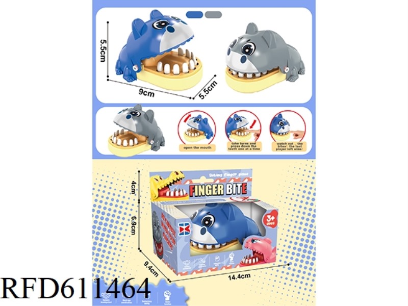 ENGLISH BITING HAND TRUMPET HIPPO