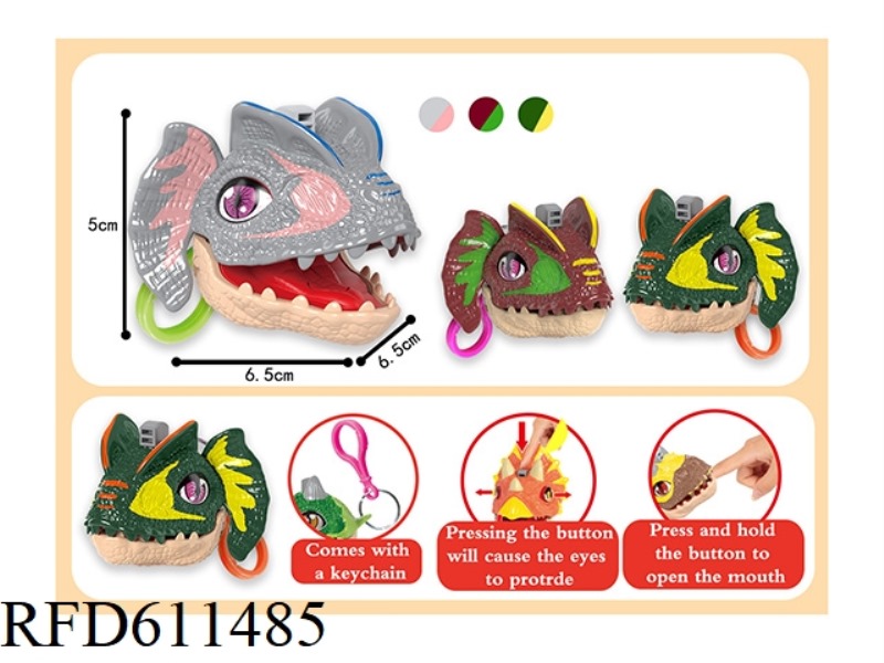 SPRAY PAINT, EYE CLIP, FINGER DOUBLE CROWN DRAGON WITH PLASTIC BUCKLE, 3 COLORS