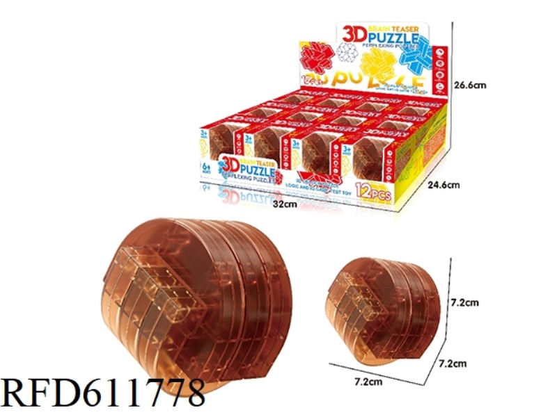 LUBAN LOCK 12PCS (INTERLOCKING)
