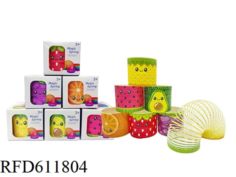 NUMBER 2 FRUIT PATTERN RAINBOW CIRCLE