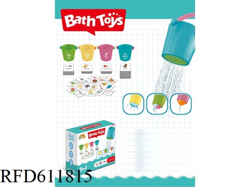2-IN-1 BLOCK SCIENCE AND EDUCATION BATHROOM BUCKET