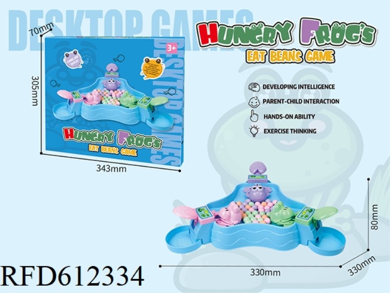 PAC-FROG THREE AGAINST THE BOARD GAME