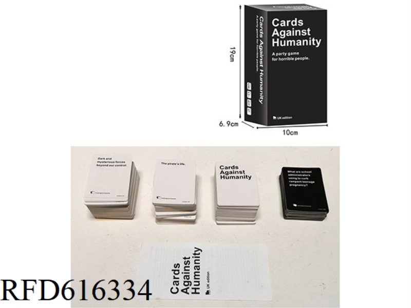 English DRUNKSTONEDORSTUPID Anti-human Card (6+1)