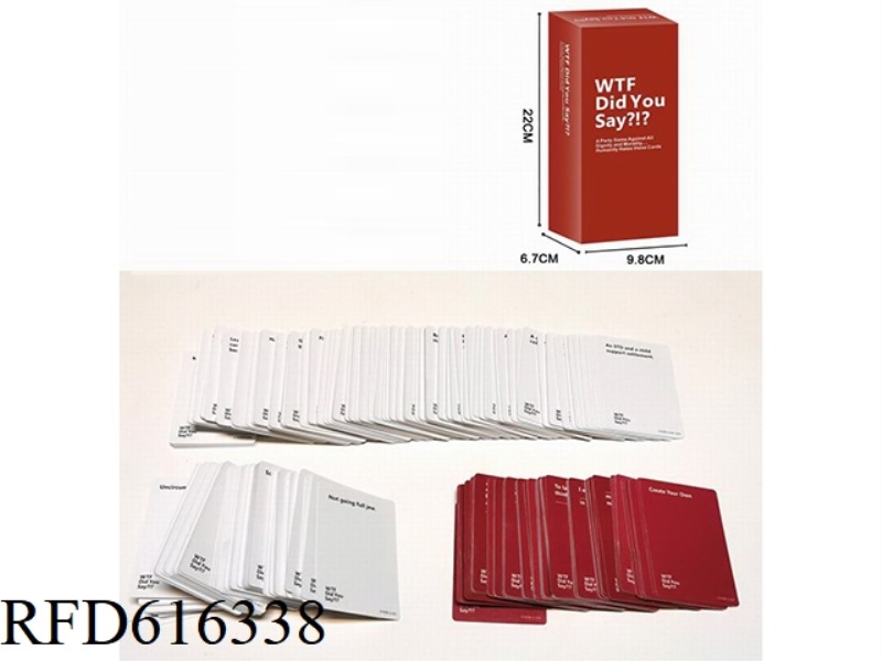 English WTFDidYouSay? ! ? Card game