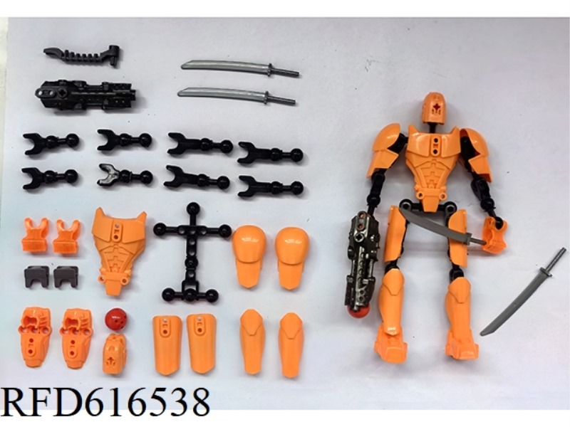 LARGE MULTI-ARTICULAR ACTION FIGURE 3D PRINTED HAND PLATE LUCKY 13 DOLL ROBOT
