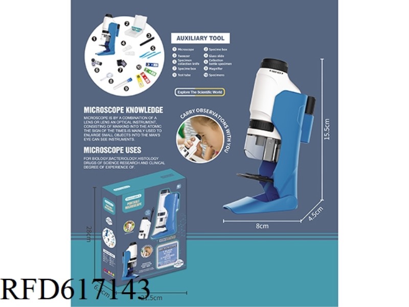 MICROSCOPE KIT IN HAND