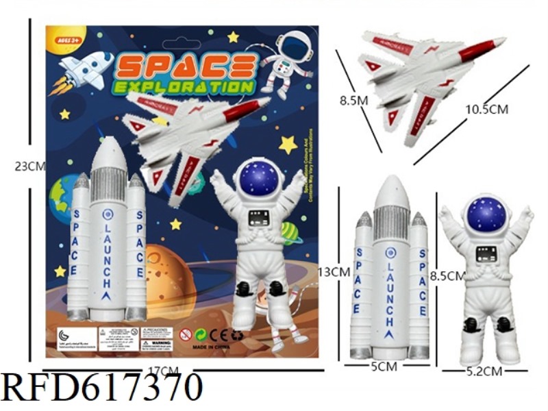 SPACE EXPLORATION (ASTRONAUT+PLANE+ROCKET)