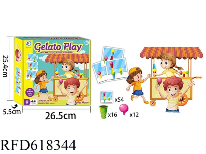 FLASH ICE CREAM GAME GELATO PLAY PUZZLE TABLE GAME