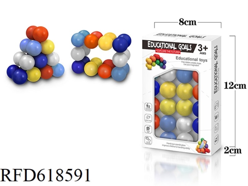 PUZZLE VARIETY BEADED MATISSE 5-COLOR 3D MAGIC BALL DECOMPRESSION TOY