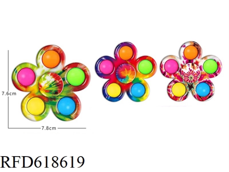 COLORFUL FIVE-FINGER BUBBLE MUSIC FIDGET SPINNER DECOMPRESSION TOY