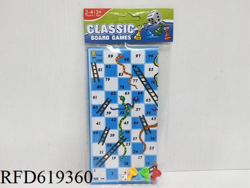 SNAKE CHESS CARD HEAD BAG