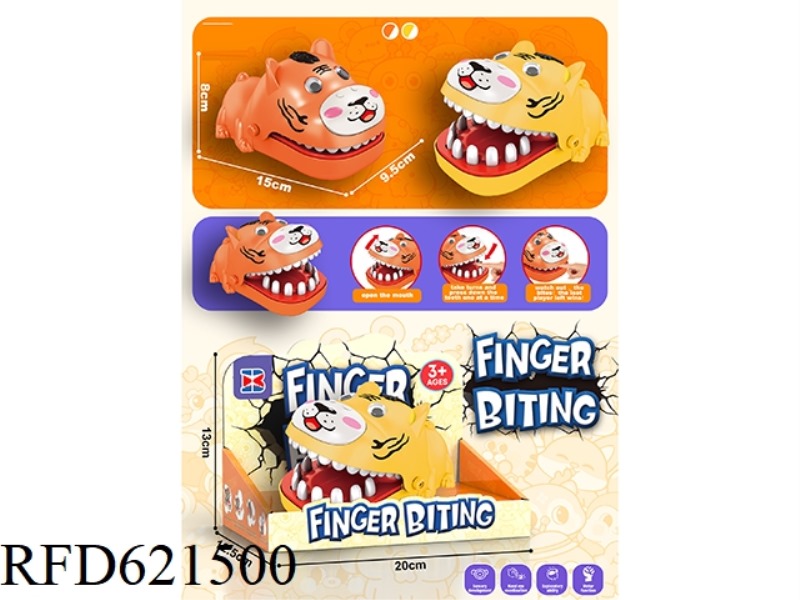 ENGLISH VERSION BITE HANDS NUMBER CARTOON TIGER
