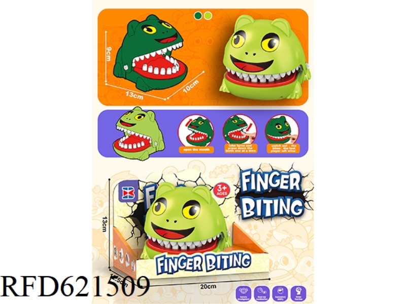 ENGLISH BITE HANDS NUMBER FROG