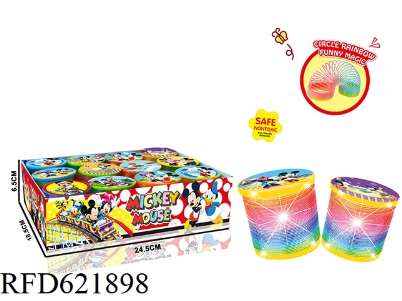 MICKEY MINNIE DISNEY THEME RAINBOW CIRCLE LIGHTING FUNCTION 12PCS