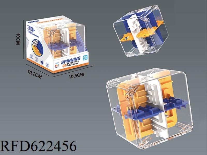 24-SIDE SOLID COLOR PUZZLE WALKING BEAD MAZE
