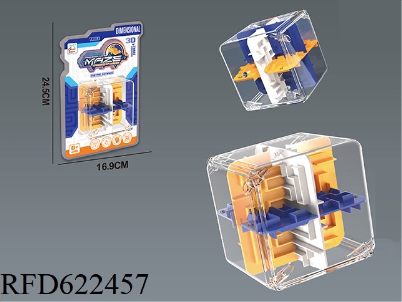 24-SIDE SOLID COLOR PUZZLE WALKING BEAD MAZE
