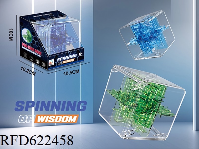 24 THREE-DIMENSIONAL TRANSPARENT PUZZLE WALKING BEAD MAZE