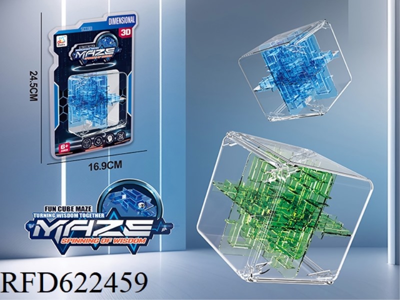 24 THREE-DIMENSIONAL TRANSPARENT PUZZLE WALKING BEAD MAZE
