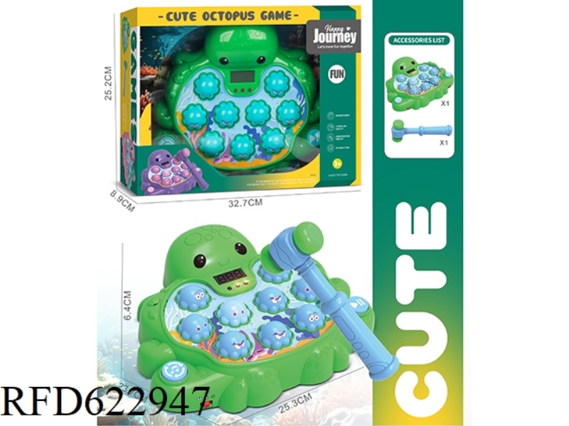 GREEN OCTOPUS WHACK-A-MOLE