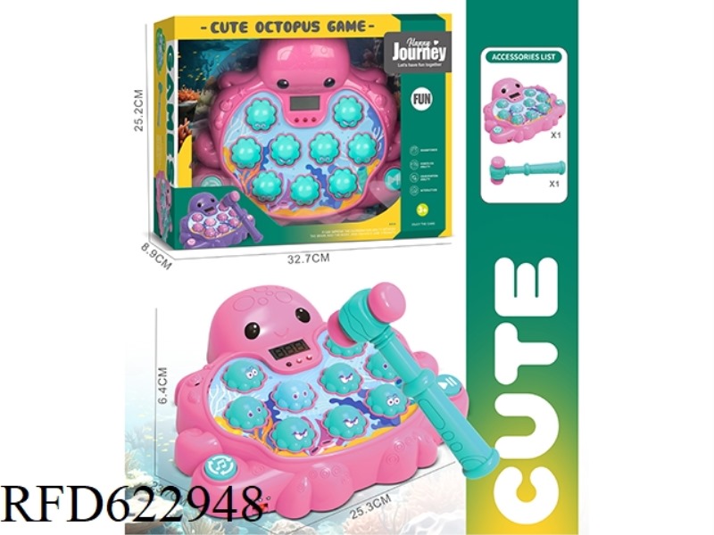 RED OCTOPUS WHACK-A-MOLE