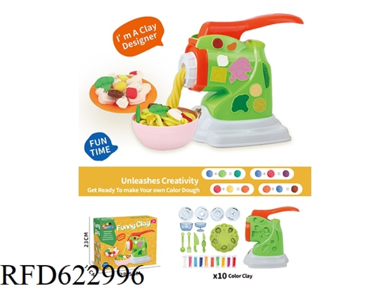 COLORED CLAY NOODLE MACHINE SET