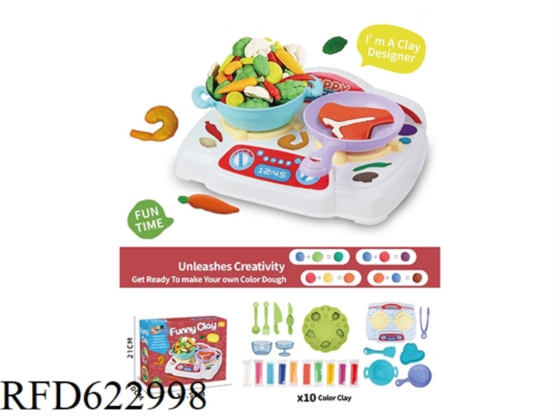 COLORED CLAY TABLEWARE SET