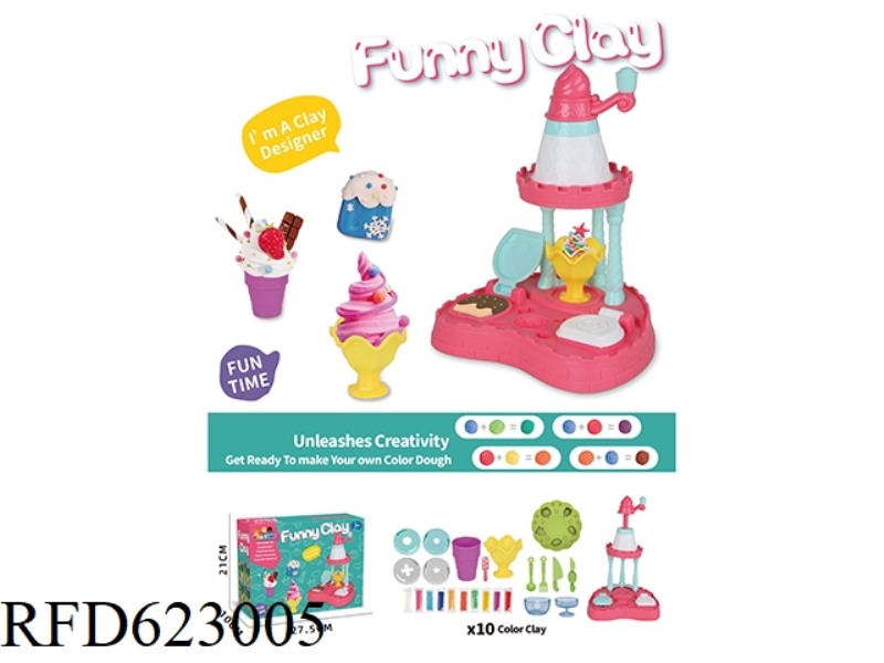 COLOR MUD ICE CREAM MACHINE SET