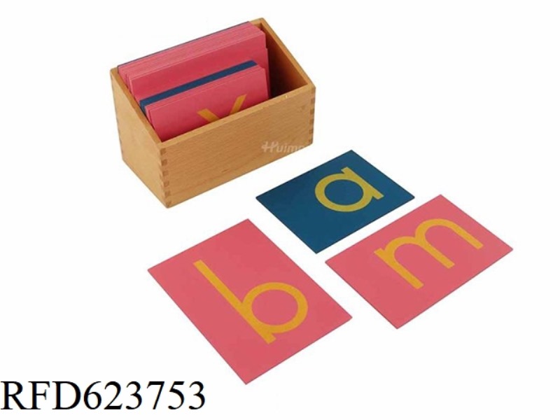 ENGLISH LETTERS SANDBOARD + WOODEN BOX (LOWERCASE)