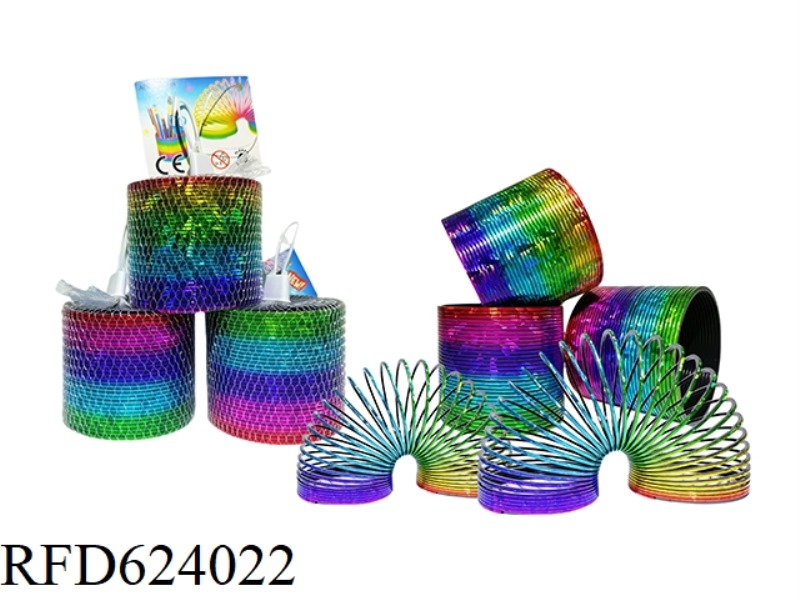 MULTICOLOR LASER RAINBOW RING