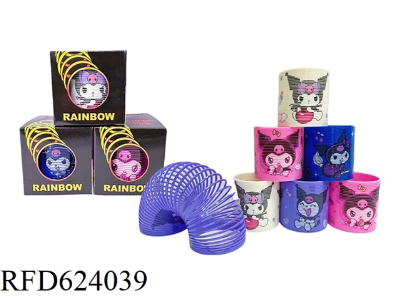 FOUR COLOR KULOMI PATTERN RAINBOW CIRCLE