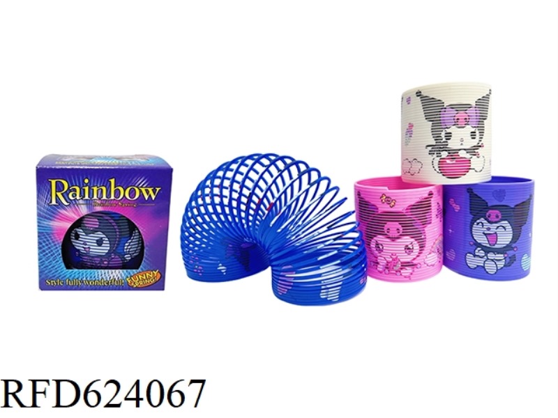 FOUR COLOR KULOMI PATTERN RAINBOW CIRCLE