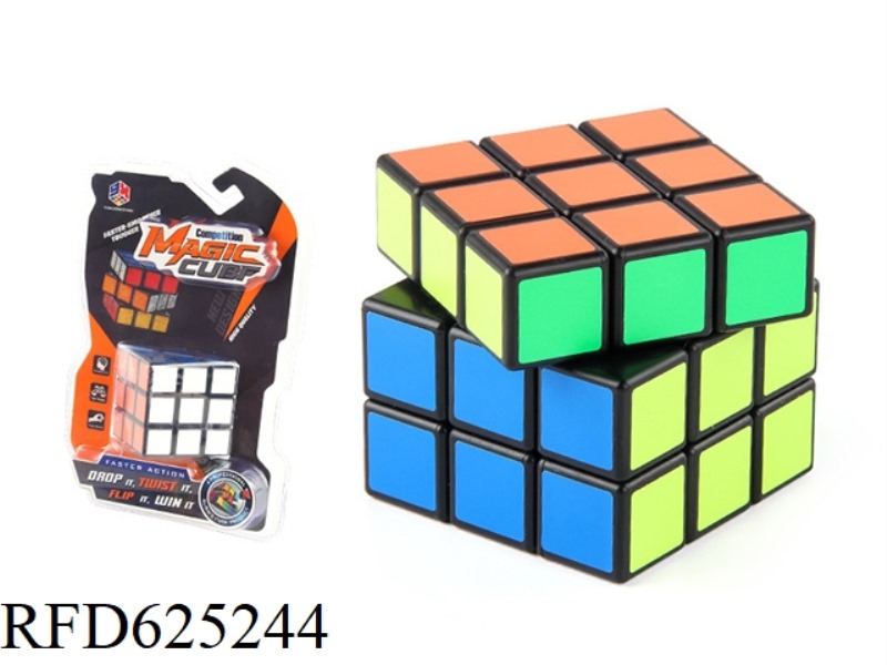 REGULAR RUBIK'S CUBE BLACK (STICKER)