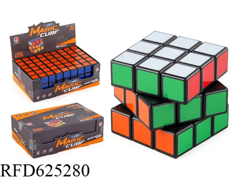 THIRD ORDER CONVENTIONAL RUBIK'S CUBE (HEAT TRANSFER BLACK) 6PCS
