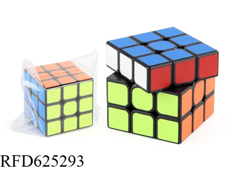 NEW ROUND CORNER RUBIK'S CUBE BLACK (STICKER) (SPRING)