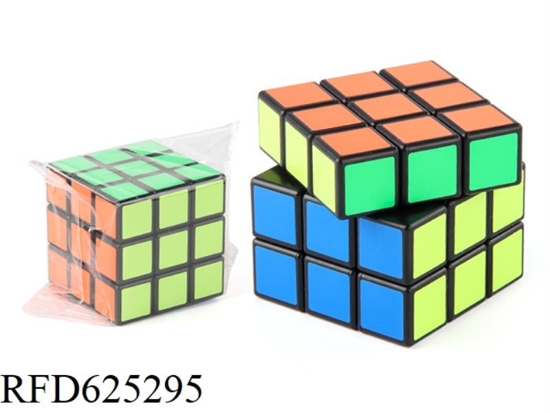 REGULAR RUBIK'S CUBE BLACK (STICKER)